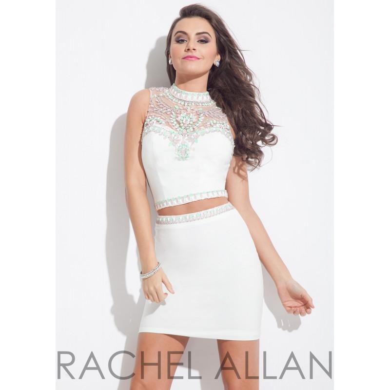 Hochzeit - Rachel Allan 4071 Fitted Two Piece Cocktail Dress - 2017 Spring Trends Dresses