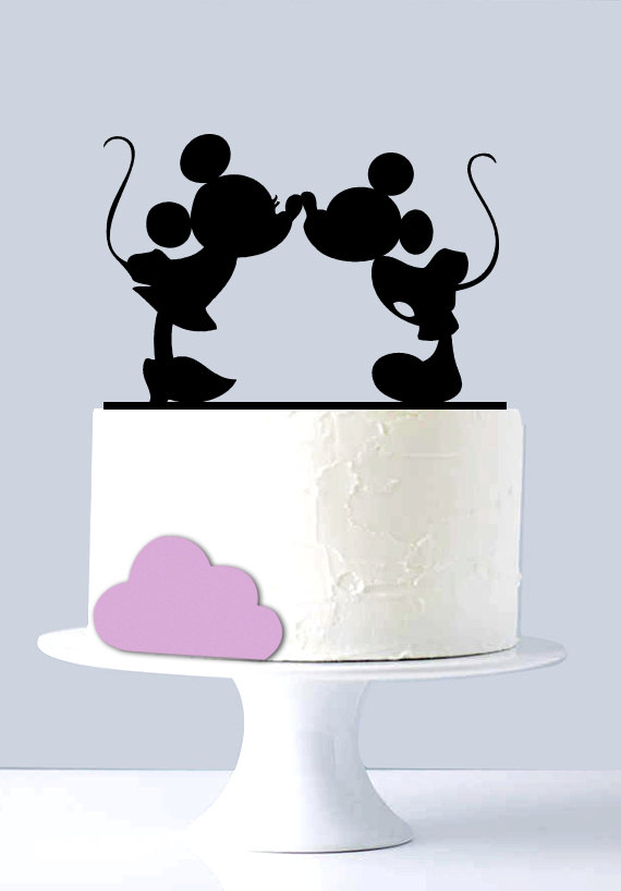 Mariage - Mickey & Minnie Kissing Cake Topper A1064