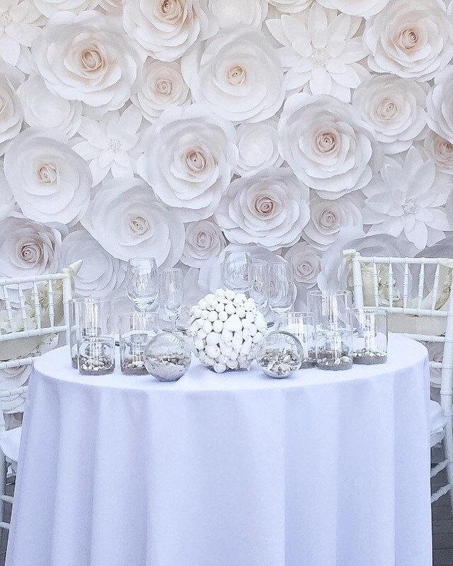 Mariage - Luxury Paper Flowers - Large Paper Flowers - Wedding Backdrop - Paper Flower Backdrop - Giant Paper Flowers