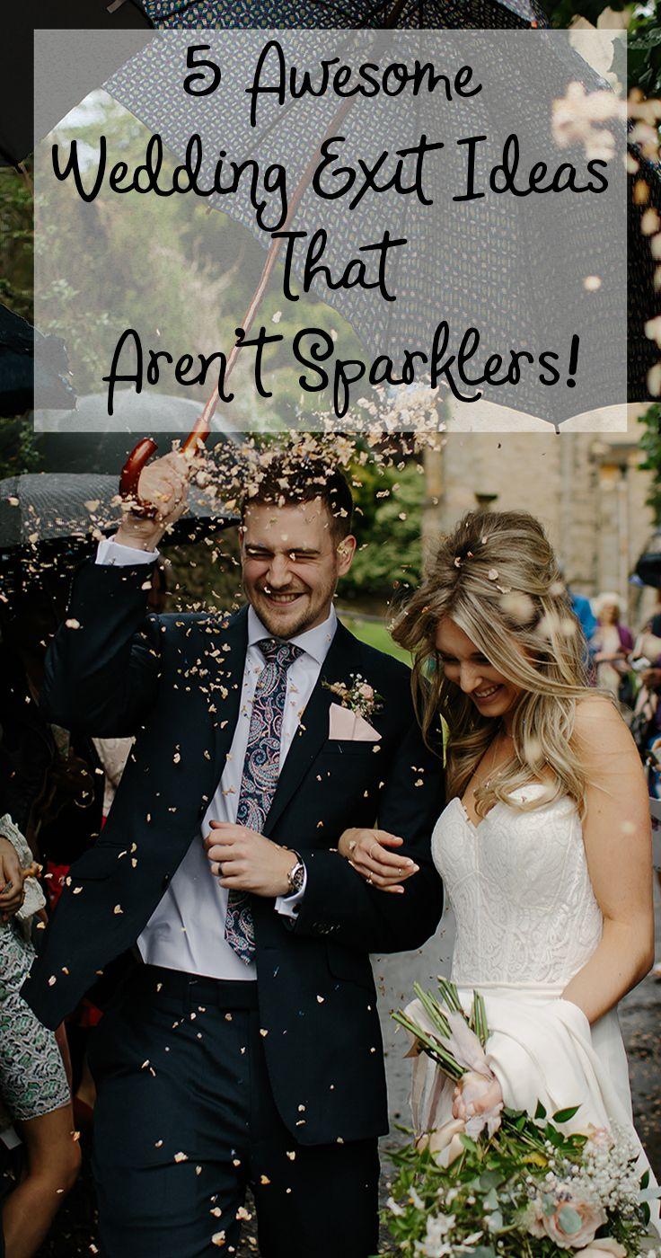 زفاف - 5 Awesome Wedding Exits That Are Not Sparklers!