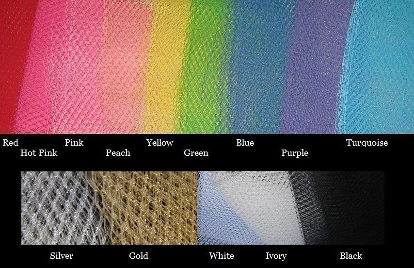 Hochzeit - 1/2 yard any color French netting fabric - 9 inch wide -  for  craft projects, veils, headbands