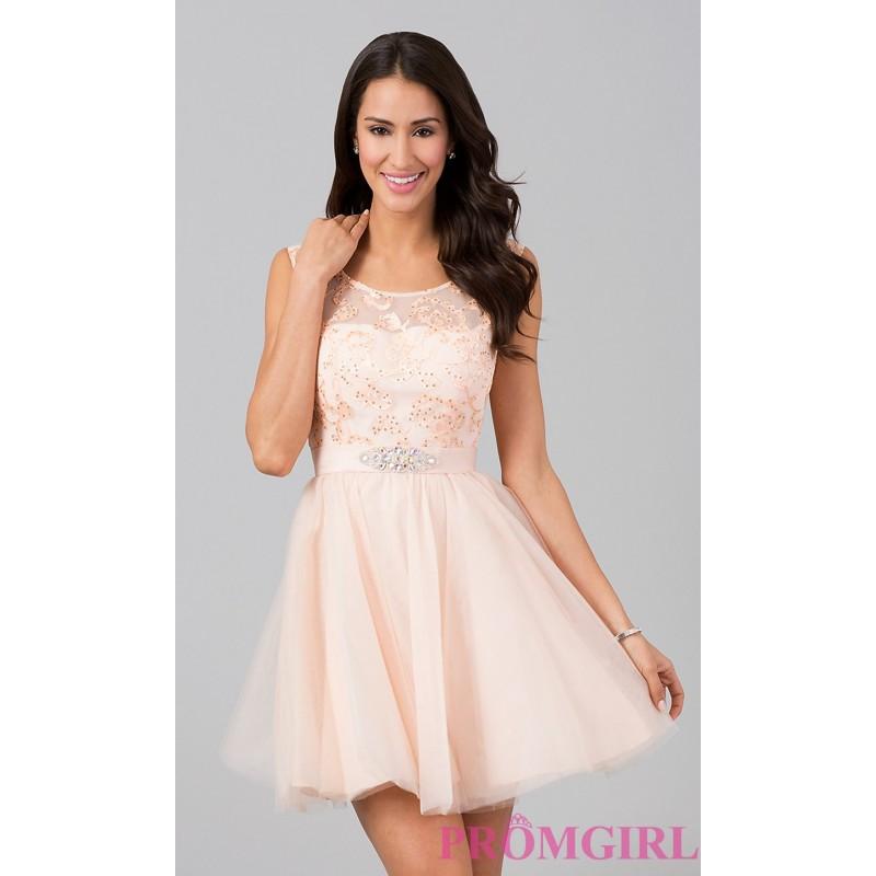 Mariage - Sleeveless Short Party Dress - Brand Prom Dresses