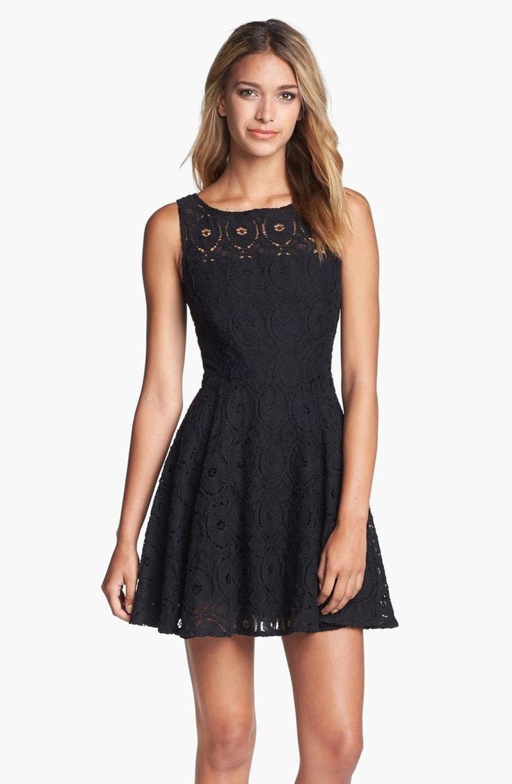 Mariage - 'Renley' Lace Fit & Flare Dress