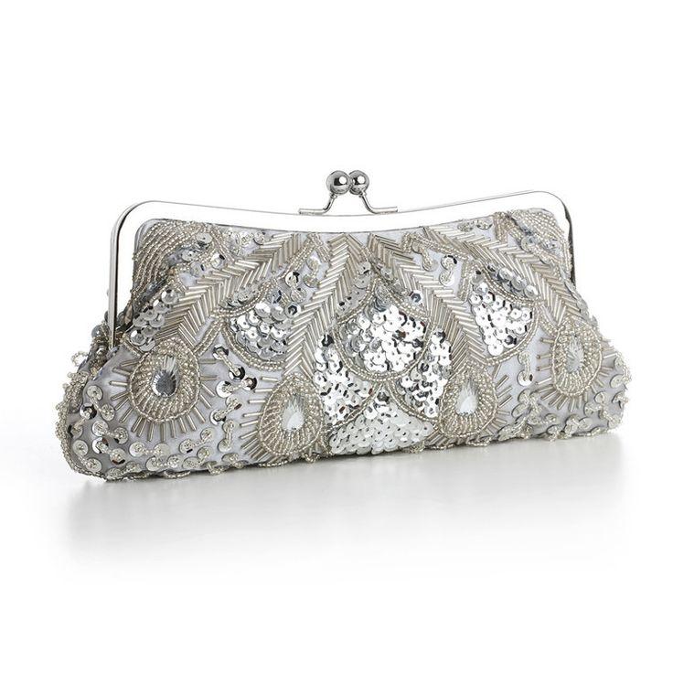 Mariage - Evening Bag With Beads, Sequins & Gems