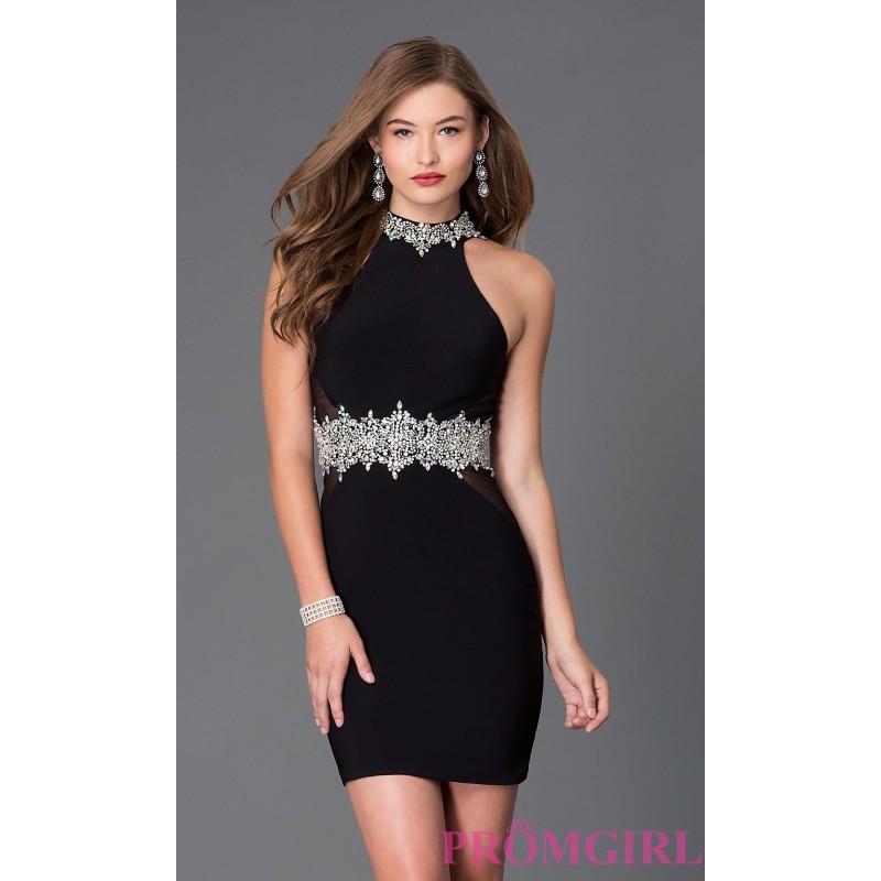Hochzeit - Short High Neck Homecoming Dress 1336 - Brand Prom Dresses