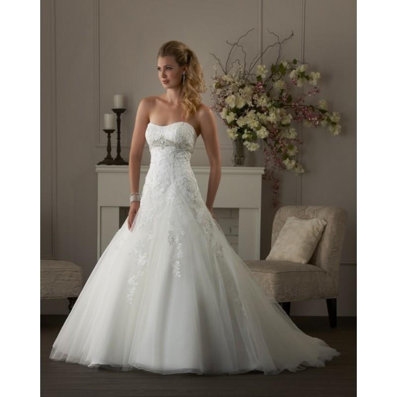 زفاف - Bonny Classic 405 Lace and Tulle Wedding Dress - Crazy Sale Bridal Dresses