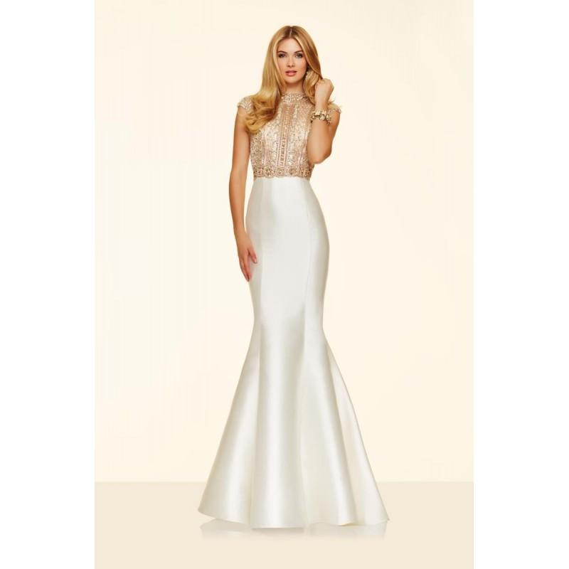 Hochzeit - Mori Lee Paparazzi 98020 Cap Sleeve Trumpet Gown - Brand Prom Dresses