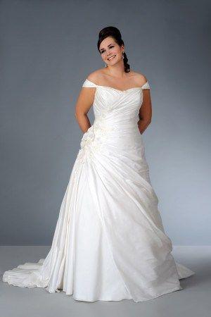 Wedding - Plus Size Off The Shoulder Wedding Dress - Darius Cordell Fashion Ltd