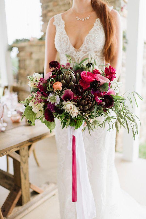 Mariage - Berry Tones & Copper With Floral Accents Galore