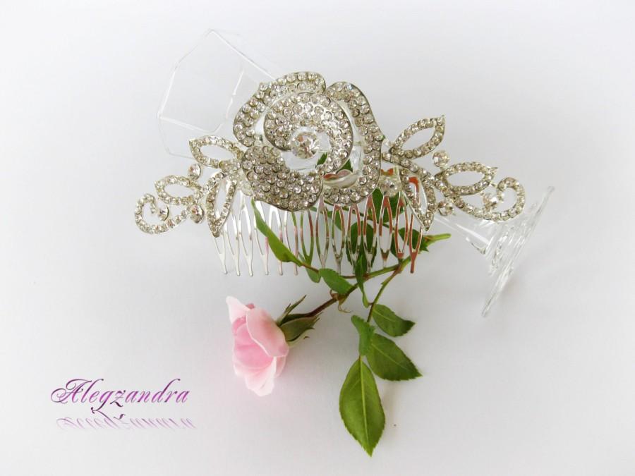 Wedding - Crystal Bridal Comb, Wedding Hair Pieces, Rhinestone Combs, Wedding Hair Accessories, Bridal Headpieces - $37.99 USD