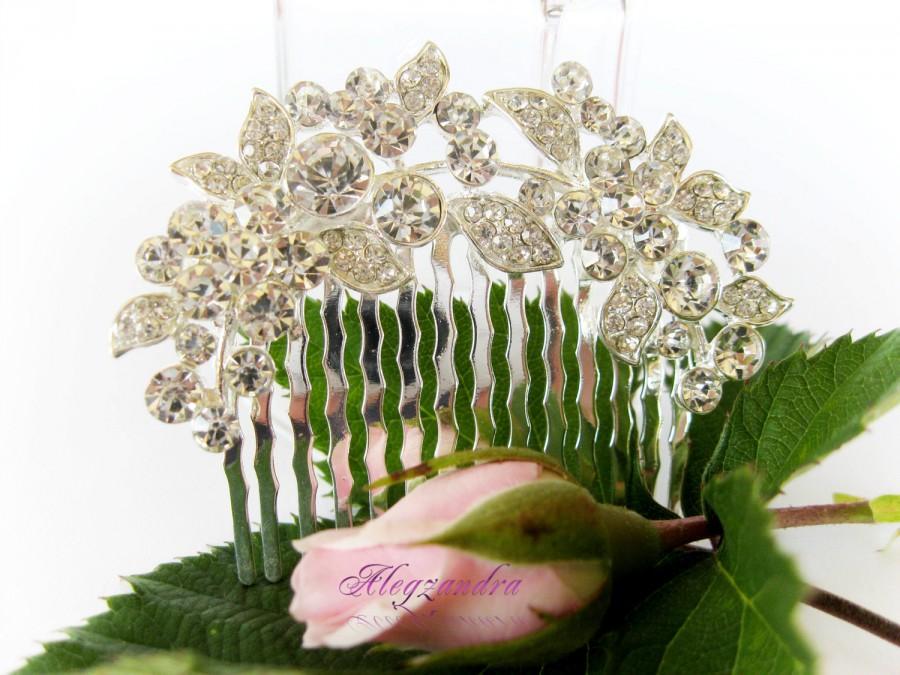 Wedding - Crystal Bridal Hair Comb, Wedding Hair Pieces, Rhinestone Combs, Wedding Hair Accessories, Bridal Headpieces - $29.99 USD