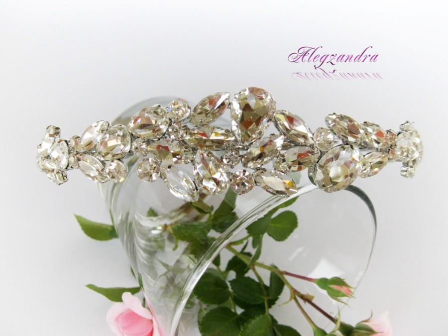 Свадьба - Swarovski Crystal Bridal Princess Tiara, Crown, Bachelorette Tiara, Wedding Hair Pieces, Wedding Hair Accessories, Bridal Headpieces - $69.99 USD