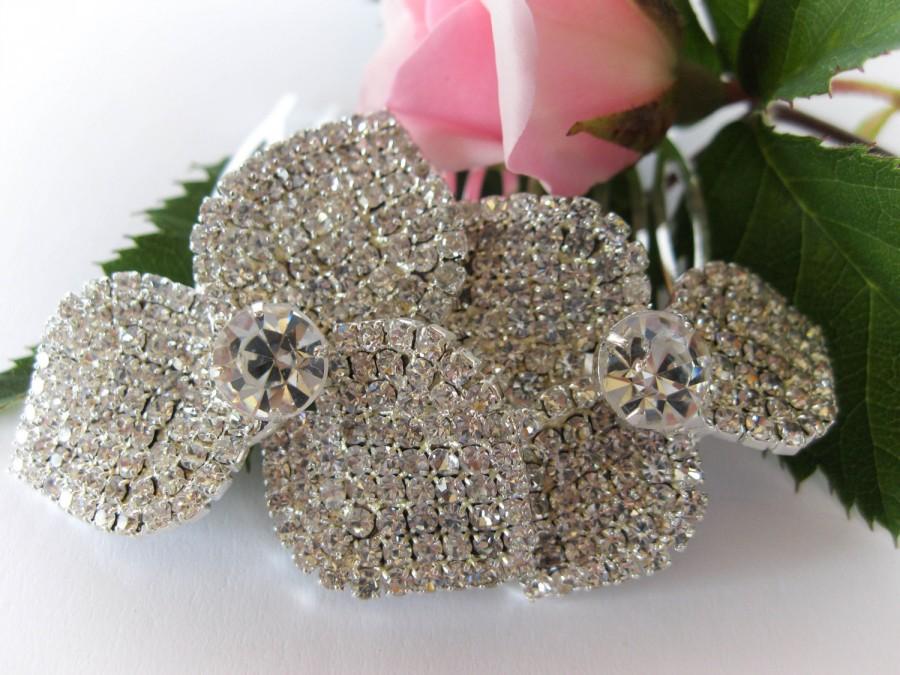Свадьба - Crystal Bridal Hair Comb, Wedding Hair Pieces, Rhinestone Combs, Wedding Hair Accessories, Bridal Headpieces - $24.99 USD
