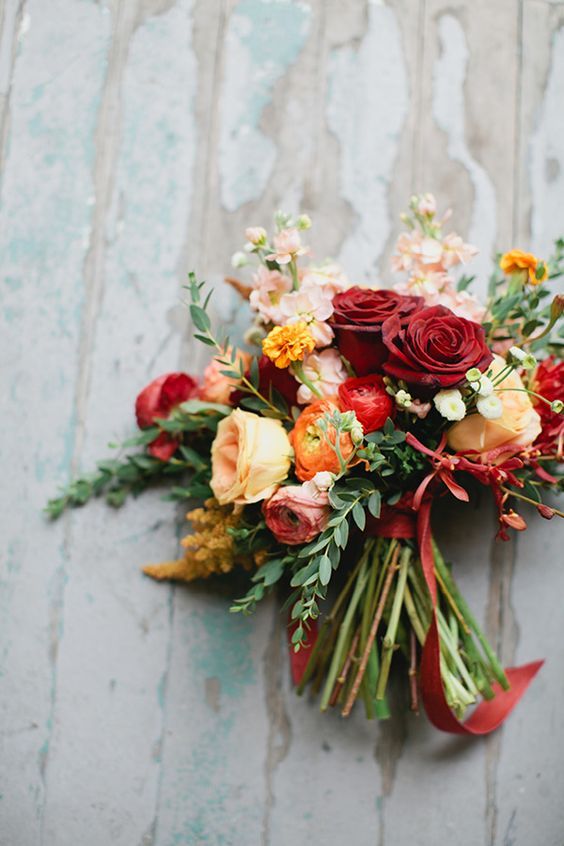 Mariage - 50 Fall Wedding Bouquets For Autumn Brides