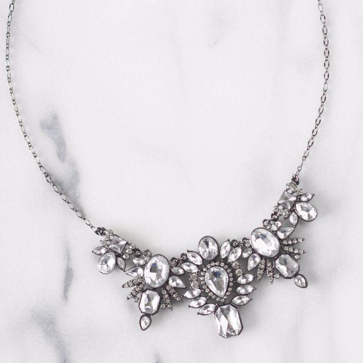 Hochzeit - Art Deco Diamond Statement Necklace