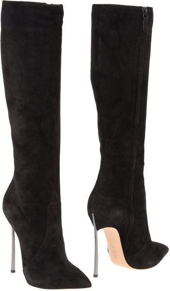 Mariage - Women's Black 120mm Blade Stretch Suede Boots