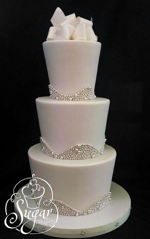 Wedding - All White Wedding Cake