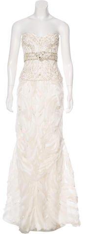 Hochzeit - Monique Lhuillier Embellished Two-Piece Wedding Gown