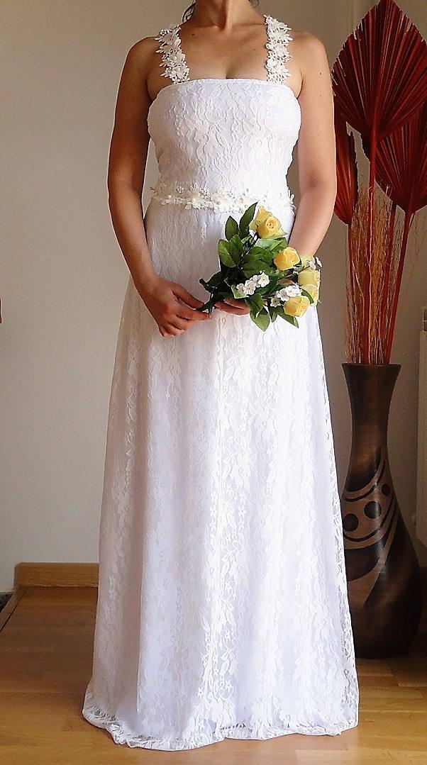 زفاف - FREE SHIPPING,Bride lace dress, wedding dress, stretch high quality,lined,not transparent.