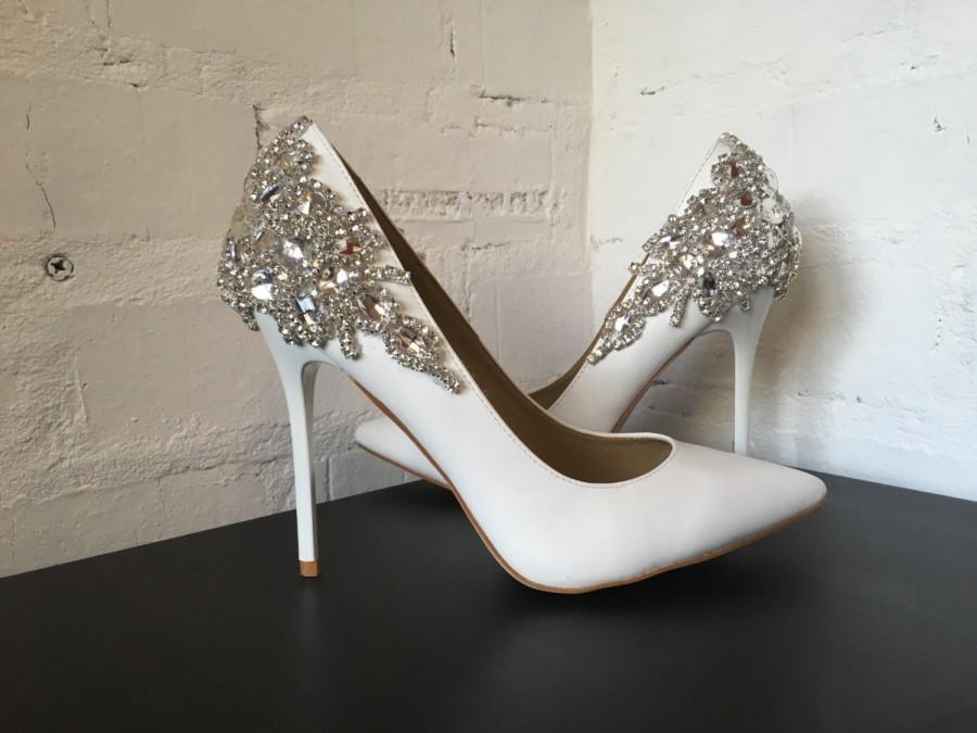 Hochzeit - Willow White (bridal wedding heel shoes)