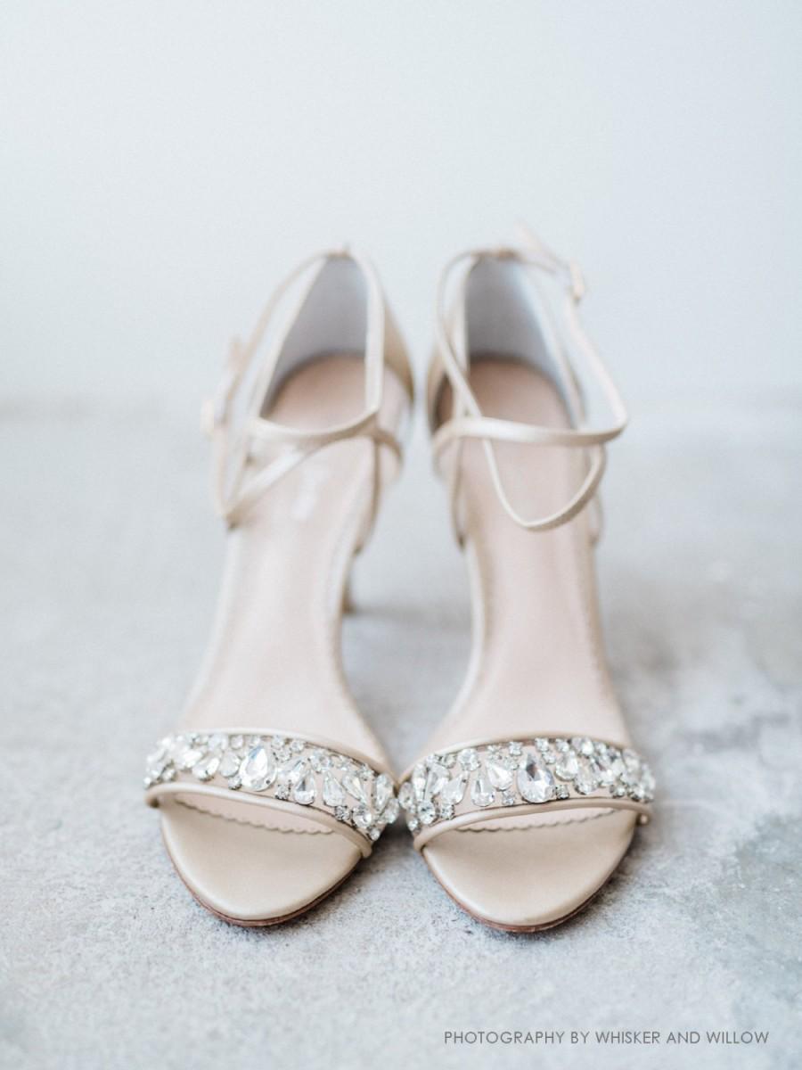 Chic / Beautiful Nude Wedding Shoes 2018 Lace Flower 