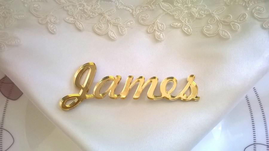 Hochzeit - Laser Cut Names, wedding signs, personalised laser cut names, Wedding table place names, Guest names, Laser cut name signs, Place Cards