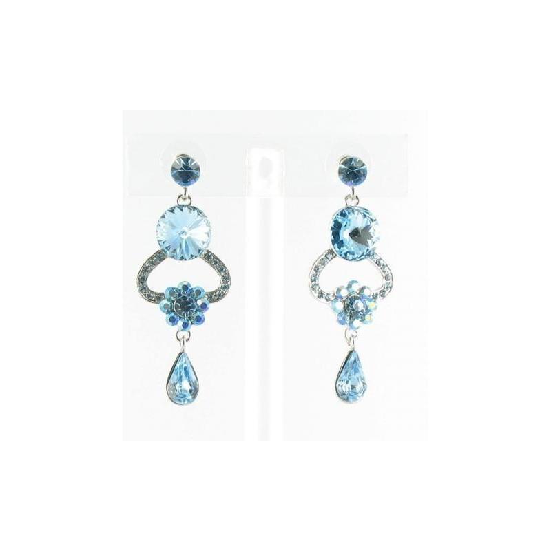Wedding - Helens Heart Earrings JE-X005521-S-Blue Helen's Heart Earrings - Rich Your Wedding Day