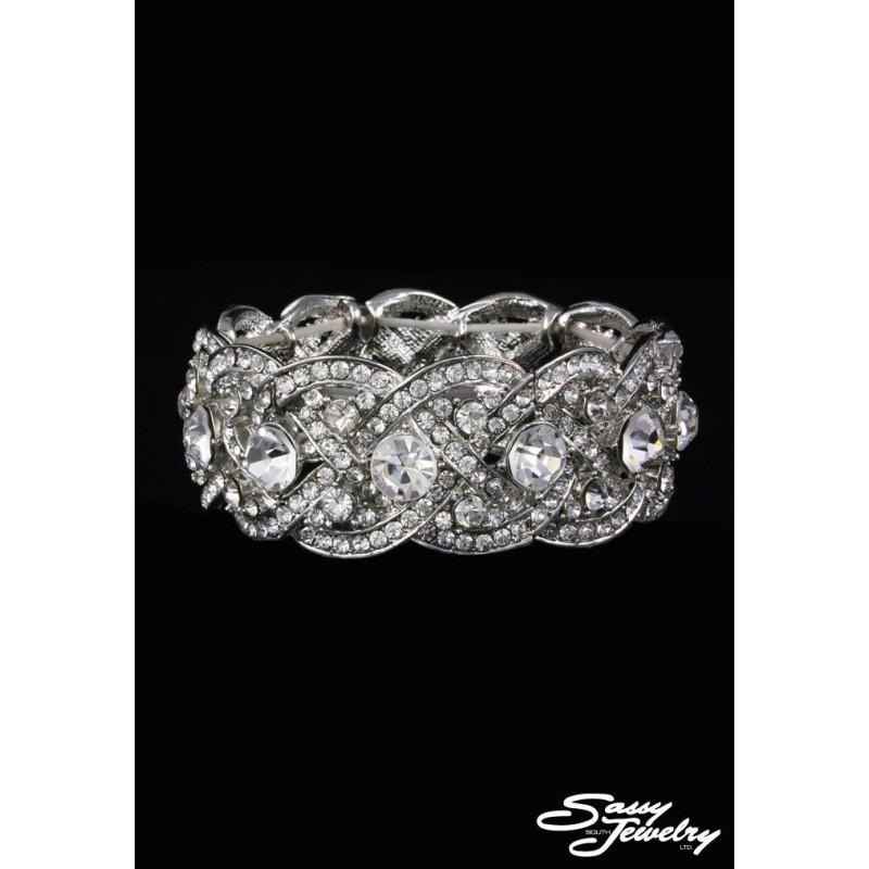 Mariage - Sassy South Jewelry FJ0072B1S Sassy South Jewelry - Bracelet - Rich Your Wedding Day