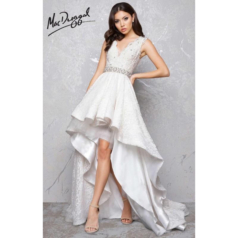 Hochzeit - Black/White Mac Duggal 48470D - Customize Your Prom Dress