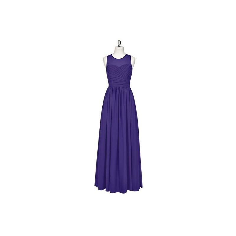 Mariage - Regency Azazie Nina - Floor Length Illusion Chiffon Scoop Dress - Cheap Gorgeous Bridesmaids Store