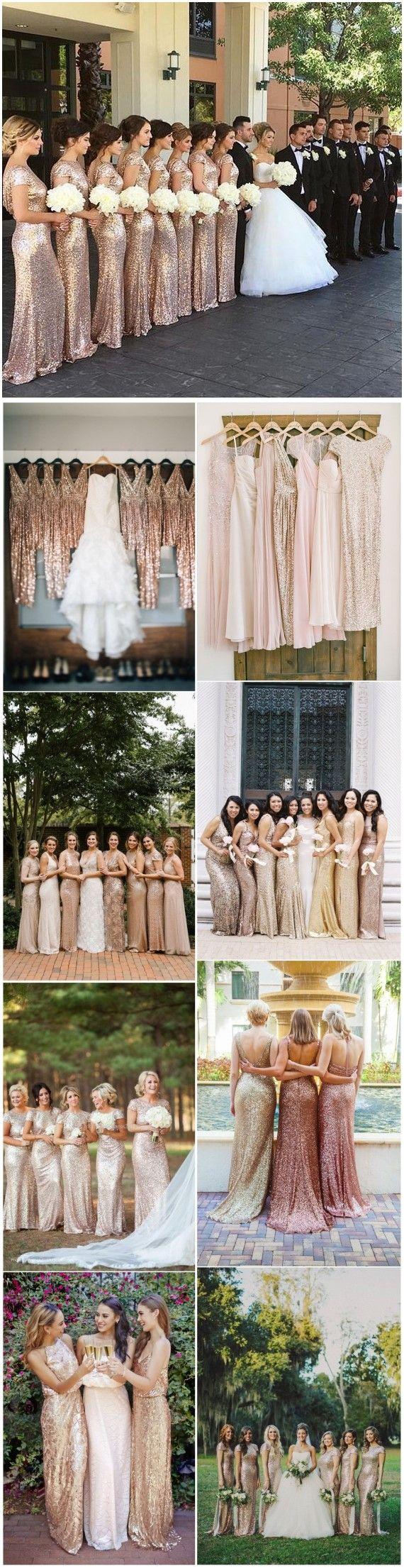Mariage - Sequin Bridesmaid Dresses