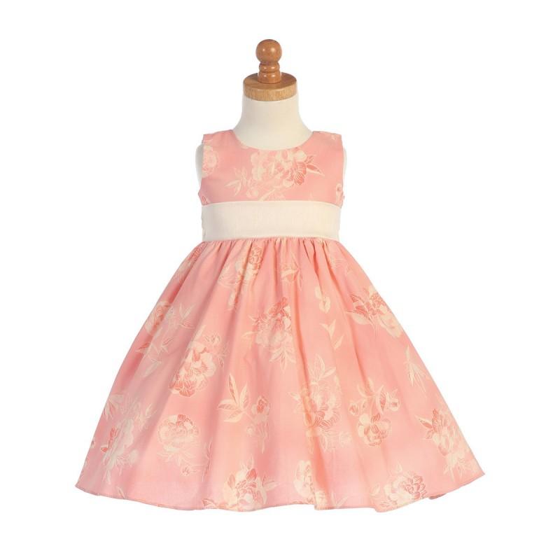Wedding - Coral Cotton Floral Dress Style: LM667 - Charming Wedding Party Dresses