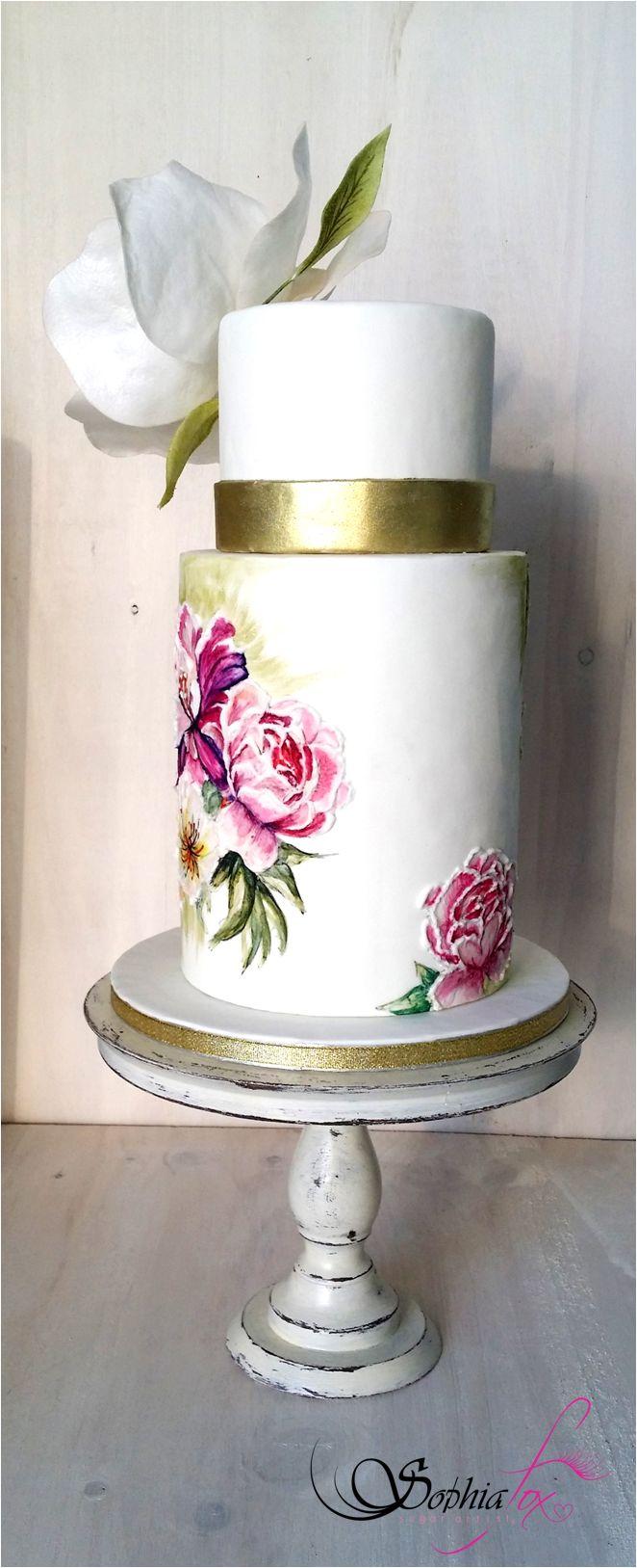 Свадьба - Sophia Fox - Painted Cakes -