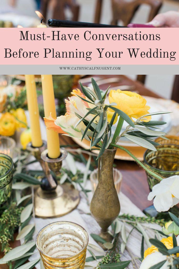 Hochzeit - Must-Have Conversations To Have Before You Start Wedding Planning
