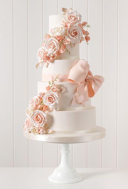 زفاف - White Floral Cake