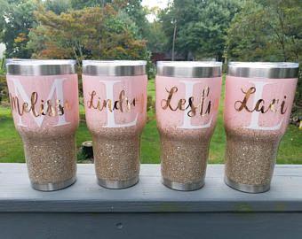 Wedding - Personalized Bridesmaid Thermoses