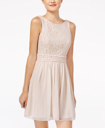 Mariage - Speechless Juniors' Glitter Lace Party Dress A Macy's Exclusive