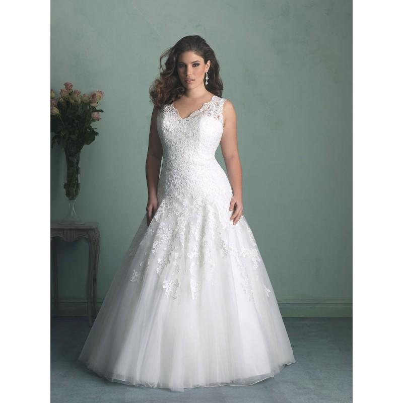 زفاف - White Allure Bridal Women Size Colleciton W343 Allure Women's Bridal Collection - Rich Your Wedding Day