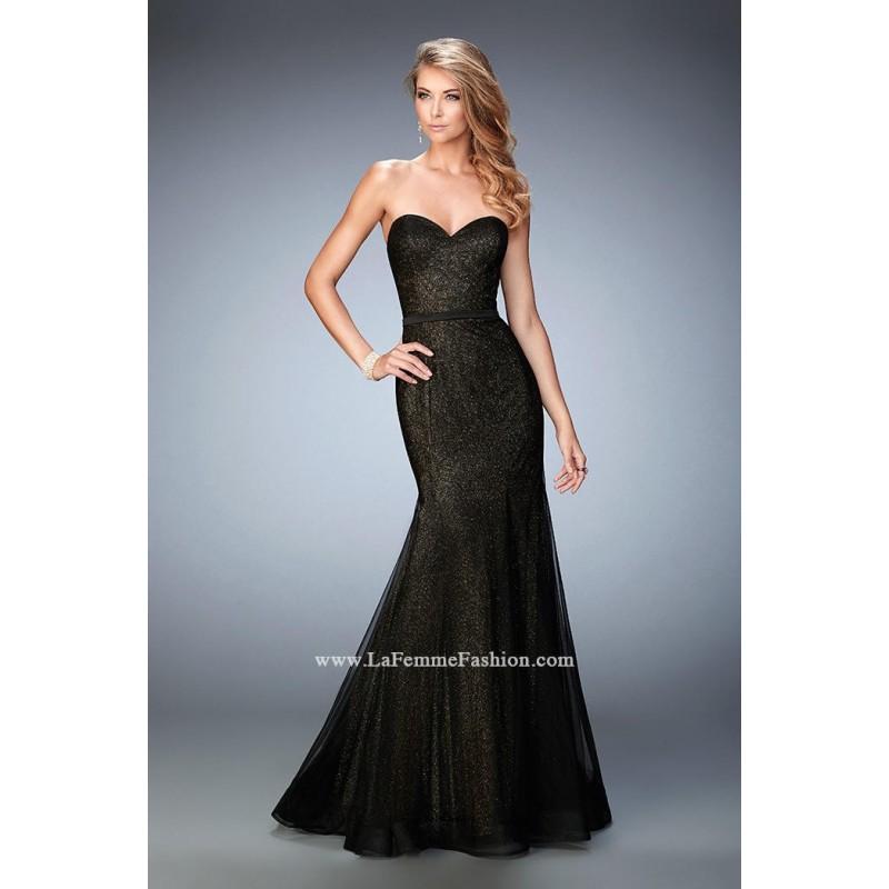 Mariage - La Femme 22481 Mermaid Dress with Shimmer Lining - Brand Prom Dresses