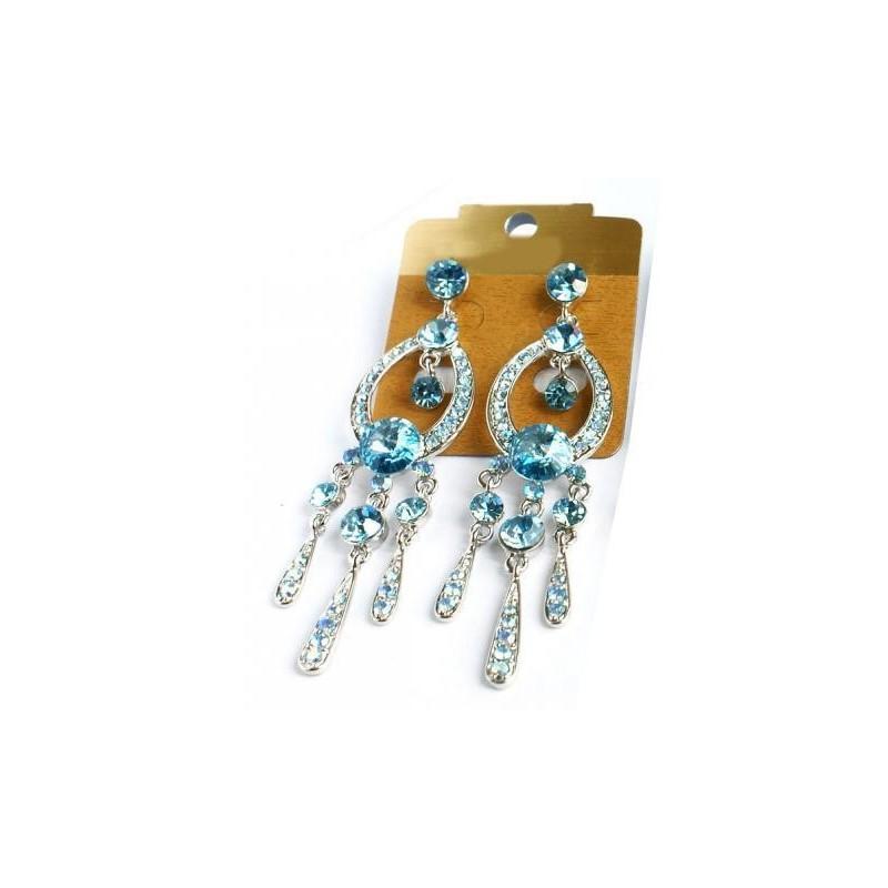 Mariage - Helens Heart Earrings JE-X001913-S-Aquamarine-Blue Helen's Heart Earrings - Rich Your Wedding Day