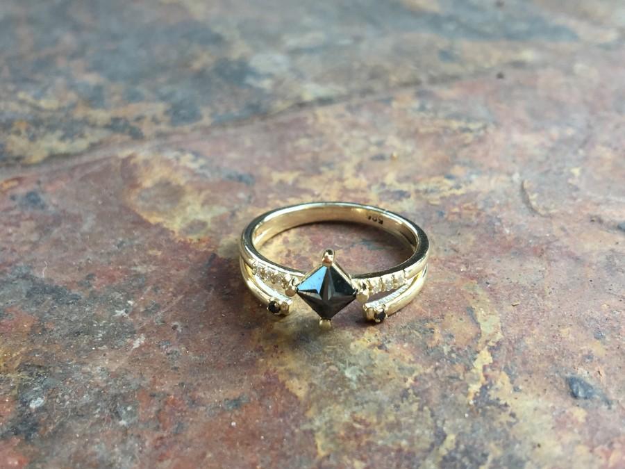 Wedding - Diamonds Ring, Delicate Diamonds Ring, 14K Gold Diamond Ring, Matching Ring, Set Ring, Yellow Gold Set Ring, Delicate Ring, Rings For Women
