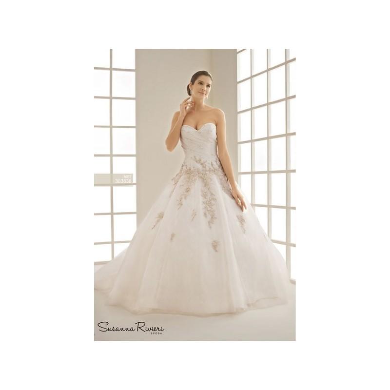 Mariage - Vestido de novia de Susanna Rivieri Modelo 34 - 2014 Princesa Palabra de honor Vestido - Tienda nupcial con estilo del cordón