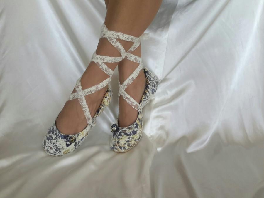 Wedding - Dr.  Who Wedding Shoe, Custom Geek Flat Bridal Shoe, The Who Ballerina Shoe, Custom Bridal Ballet Flat