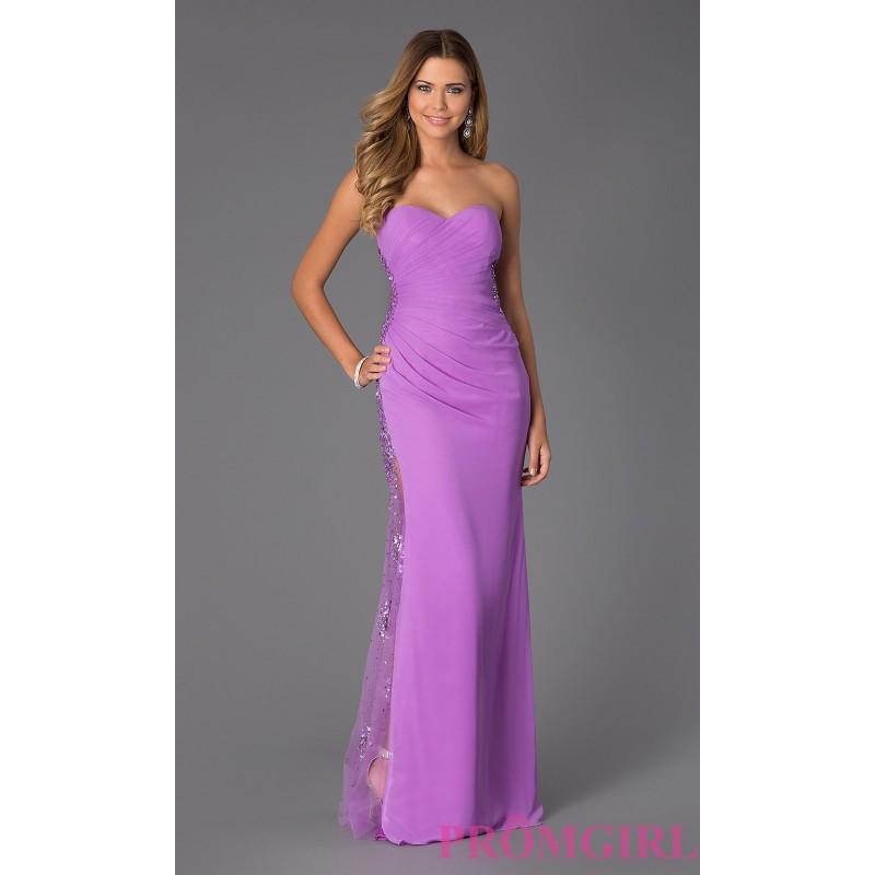 زفاف - Strapless Sweetheart Floor Length Ruched Dress by Bari Jay - Brand Prom Dresses