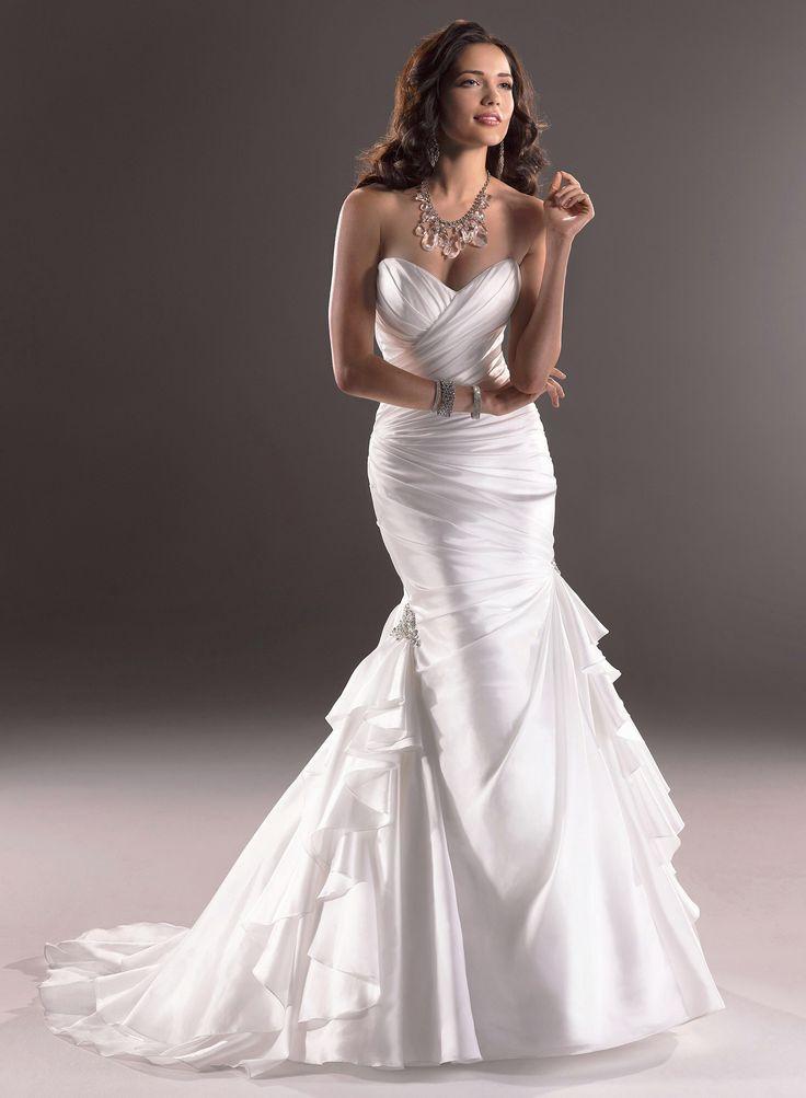 زفاف - Maggie Sottero "Skylar" 3MS777 White Size 10 Wedding Dress, Sale $765