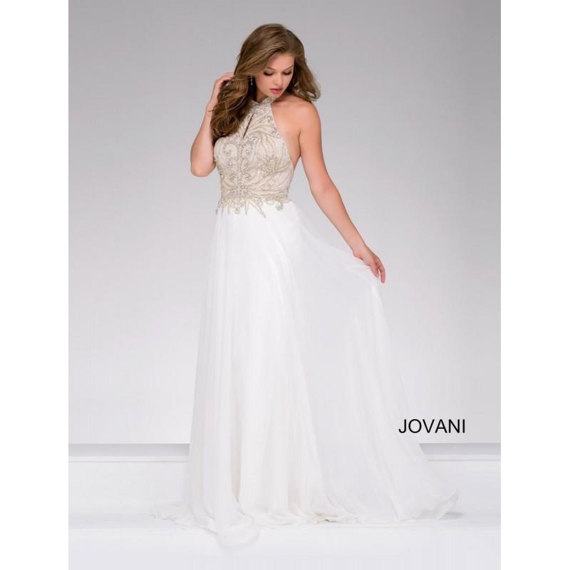 Hochzeit - Jovani 41594 Halter Neck Prom Dress - Brand Prom Dresses