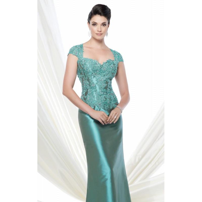 Hochzeit - Sheer Lace Gpwn by Ivonne D Exclusively for Mon Cheri 115D86 - Bonny Evening Dresses Online 