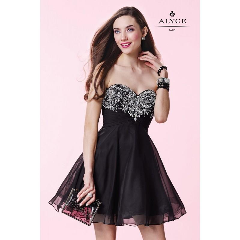 زفاف - Black Alyce Paris Homecoming 3658 Alyce Paris Shorts - Top Design Dress Online Shop