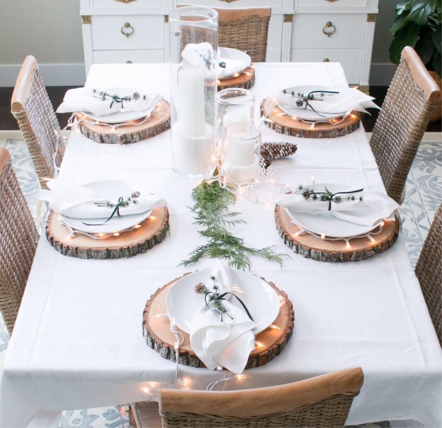 14 Treated Wood Slice Table Centerpiece Table Decor Reception