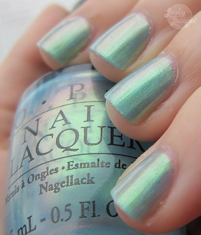 Mariage - OPI~Sonic Bloom~Brights Collection 2005~NL B26~Stunning Blue Green Duochrome